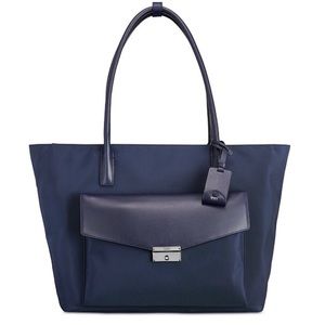 Tumi Navy Blue Tote Bag with Front Pocket